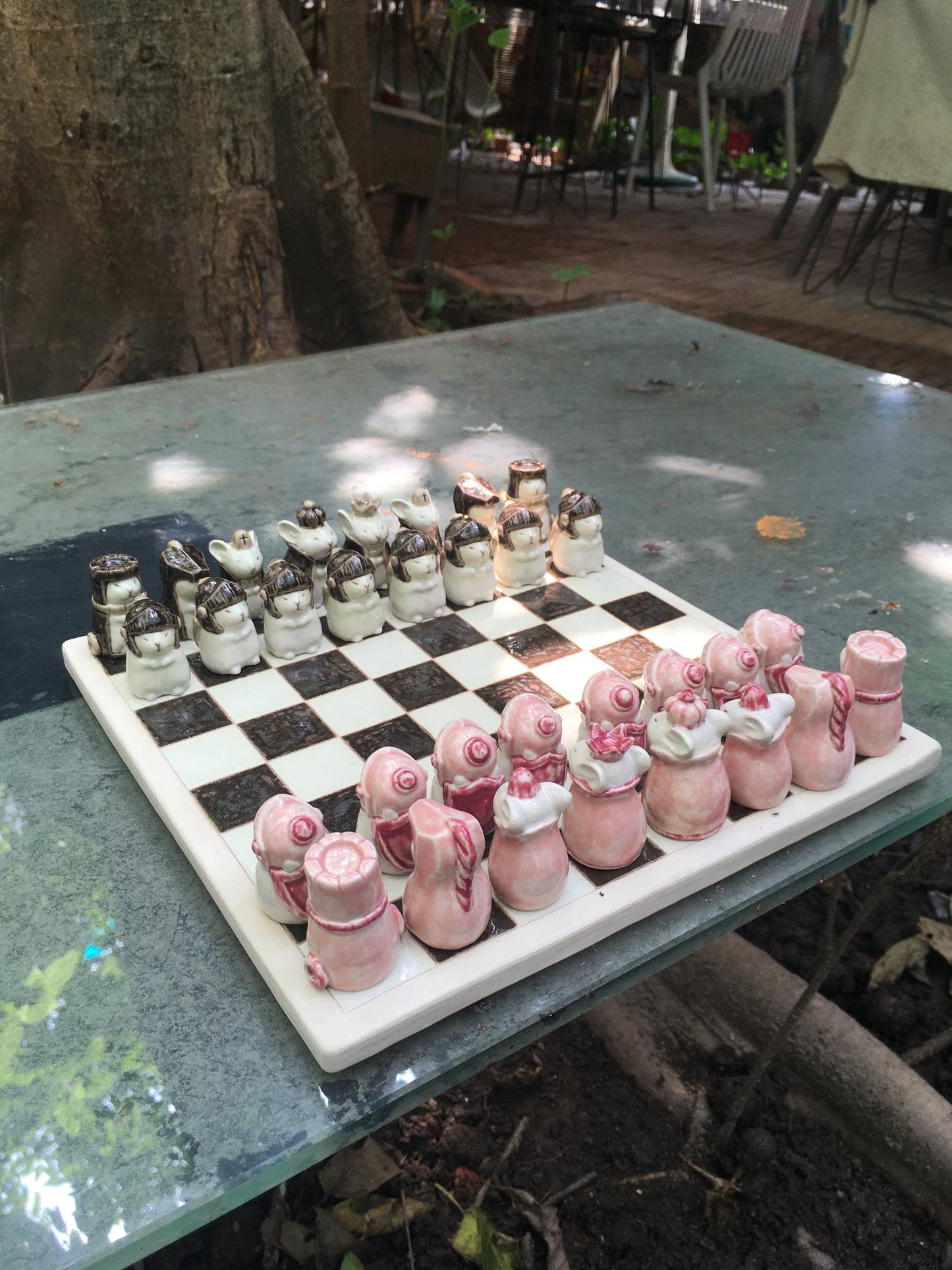 Ceramic chessboard - Nghich Dat - Clay Play