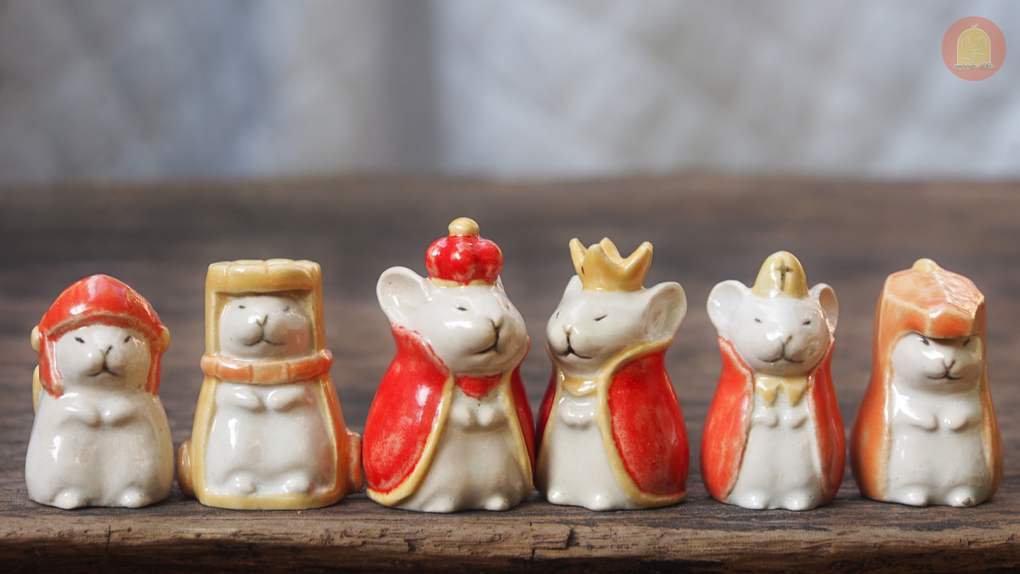Keramik Hamster Schachset – Nghich Dat – Clay Play
