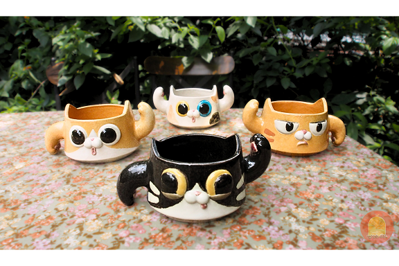 Mug-bol pour chat Mowl - Nghich Dat - Clay Play